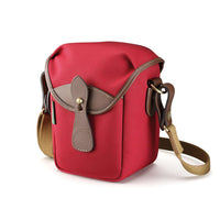 Burgundy Canvas / Chocolate Leather