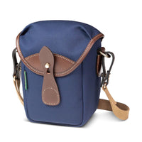 Navy Canvas / Chocolate Leather (Chocolate Lining)