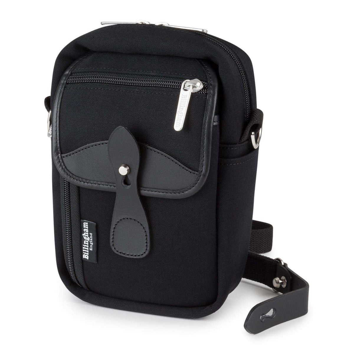 Billingham Airline Stowaway Black Canvas / Black Leather