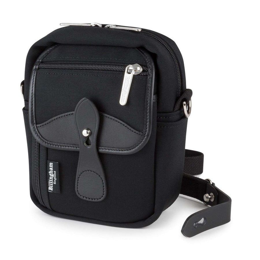 Billingham Compact Stowaway  Black Canvas / Black Leather