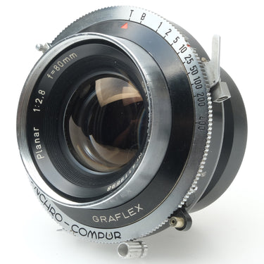 Zeiss 80mm f2.8 Planar, Synchro Compur, cleaning marks 4119698