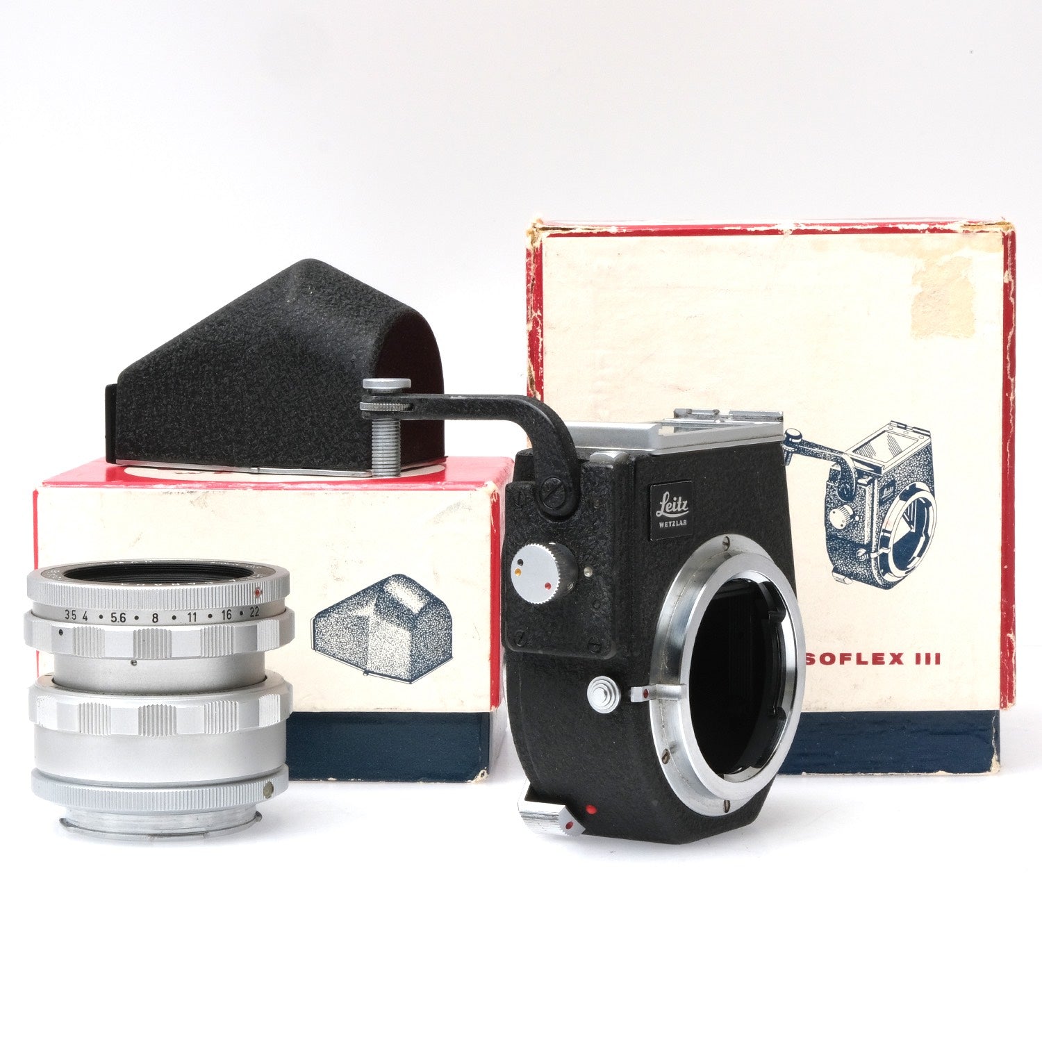 ファッションの 美品！Viso神マクロ！Leica Elmar 65mm F3.5 viso用 ...