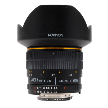 Rokinon 14mm 2.8 Aspherical, Boxed AF14MN