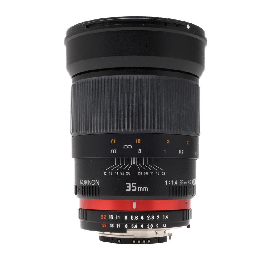 Rokinon 35mm 1.4 Aspherical, Boxed RK35MAFN
