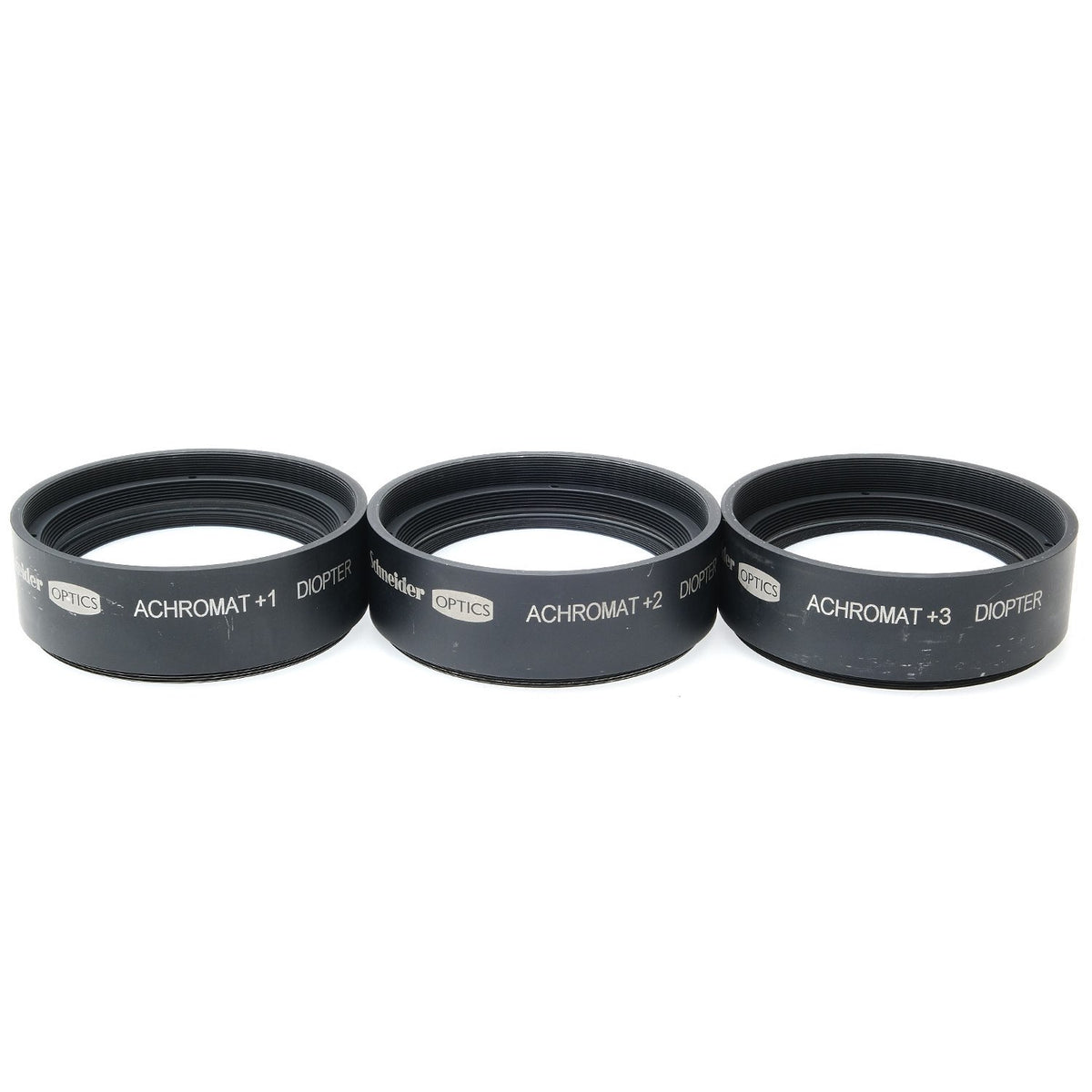 Schneider Series 9 Achromat +1, +2, +3 Diopter Set, Case (9)
